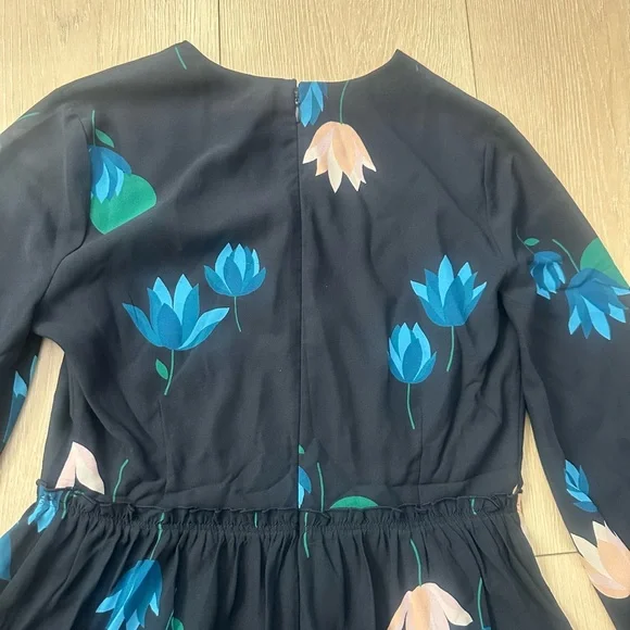 Ann Taylor Floral Midi Dress – Size 4 - Picture 7 of 8